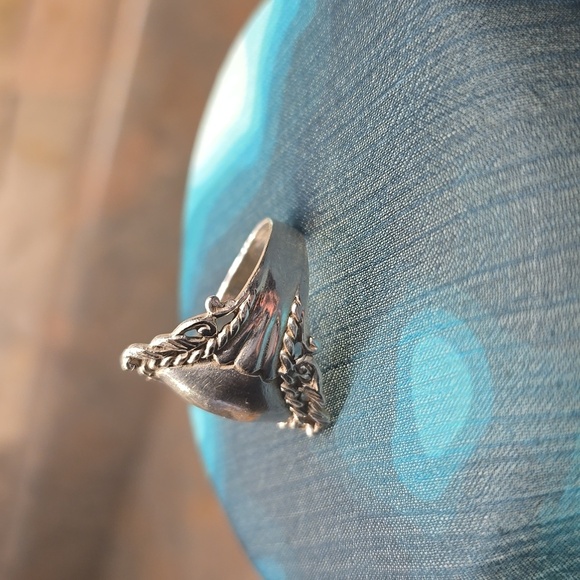 Vintage Sterling Silver Southwestern Dome Shield Design Size 9 - Picture 3 of 6